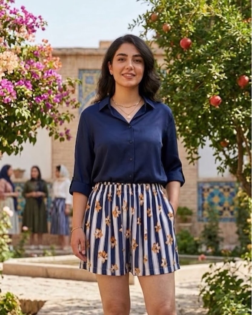 شلوارک سورمه ای